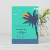 トロピカル 気候の独身パーティー 招待状 (スタンド正面)
