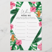 トロピカル – 私たちはブライダルシャワーゲーム (正面)