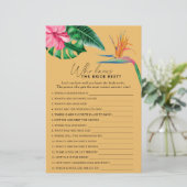 トロピカル – 誰が花嫁のゲームを知っ最高のている (スタンド正面)