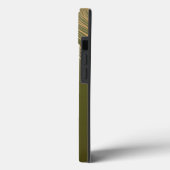 トロピカル・金ゴールド・パーム・リーフ、お名前、オリーブ・グリーン Case-Mate iPhoneケース (裏面 / 左)