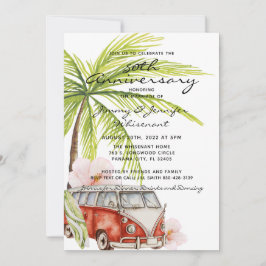 トロピカル 50周年 結婚式招待状 招待状