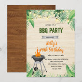 トロピカル BBQ ご招待 招待状 (正面/裏面)