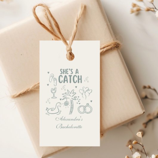 トロピカル She's a Catch 記念日 ギフトタグ