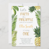 トロピカル「Sweet One」女子サマーパーティーカード 招待状 (正面)