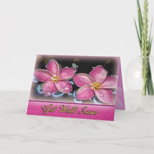 トロピカルGet Well Card カード (正面)