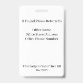 トロピカルID写真バッジ両面 バッジ (裏面)