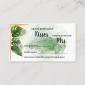 トロピカルNo.No. Mrs. Shawer Game Cardのキス数 プレイスカード (正面)