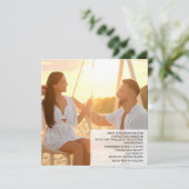 *~*トロピカルRSVP QR AP13 PHOTO 結婚 Palms 招待状 (スタンド正面)