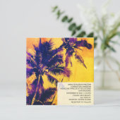 *~*トロピカルRSVP QR AP13 PHOTO Palms 結婚'Invi 招待状 (スタンド正面)