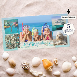 トロピカルSEAson's Greetings Brushスクリプト5枚 シーズンカード