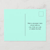 トロピカルSUPガールオンパドルボードハロー ポストカード (裏面)