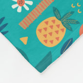 トロピカーナ水彩 フリースブランケット (角)