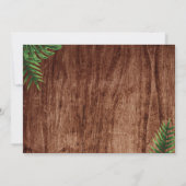 トロピカ素朴ルルアウ（ハワイ式宴会）フォト誕生日招待状 招待状 (裏面)