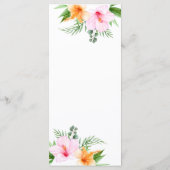 トロピカ結婚ルメニュールアウ（ハワイ式宴会）フローラビーチパーム  メニュー (裏面)