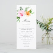 トロピカ結婚ルメニュールアウ（ハワイ式宴会）フローラビーチパーム  メニュー (スタンド正面)