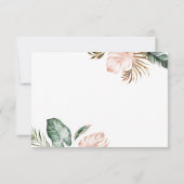 トロピカ葉ルズ結婚式の出欠 出欠カード (裏面)