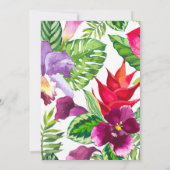 トロピシンプルカルブライダルシャワー招待 招待状 (裏面)