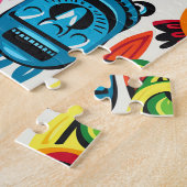 トロピッお洒落クのティキマスク ジグソーパズル (側面)