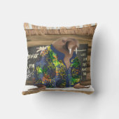 トロピッお洒落クハワイアンウォラス クッション (裏面)