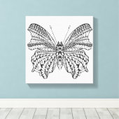 トロピッインスパイアク・バタフライ6 キャンバスプリント (インサイチュ (ウッドフロア))