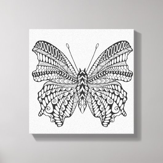 トロピッインスパイアク・バタフライ6 キャンバスプリント (正面)