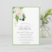 トロピッエレガントクオーキッドウォーターカラーブライダルシャワー 招待状 (スタンド正面)