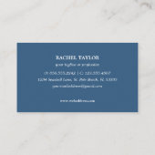 トロピッエレガントクシーホースピンクブルービーチ沿岸 名刺 (裏面)