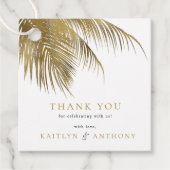 トロピッエレガントクパームツリービーチ結婚式 フェイバータグ (正面)