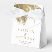 トロピッエレガントクパームツリービーチ結婚式 フェイバーボックス (正面サイド)