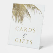 トロピッエレガントクパームツリービーチ結婚式 台座サイン (正面)