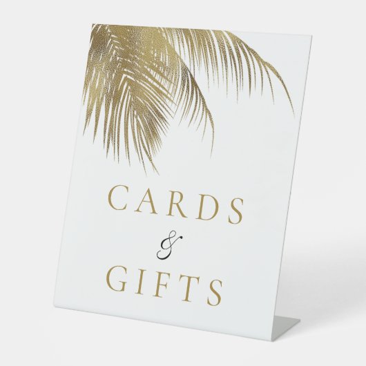 トロピッエレガントクパームツリービーチ結婚式 台座サイン (正面)