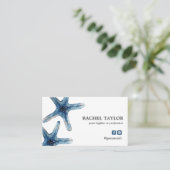 トロピッエレガントクヒトブルービーチ沿岸ブシン 名刺 (スタンド正面)