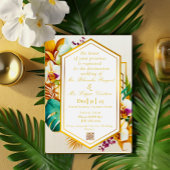 トロピッエレガントクフォーマル・デスティネーションウェディングフォイルI 箔招待状