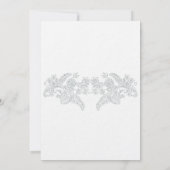 トロピッエレガントクフランスのフローラ赤ちゃんシャワー 招待状 (裏面)