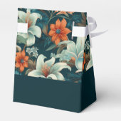 トロピッエレガントクフローラフラワー結婚ズサンキュー フェイバーボックス (裏面サイド)