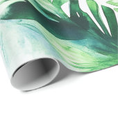 トロピッエレガントクリーグリーンラッピング紙 ラッピングペーパー (ロールコーナー)