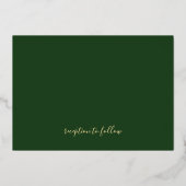 トロピッエレガントク幾何金結婚箔 箔招待状 (裏面)