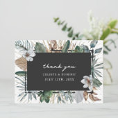 トロピッエレガントク植物体結婚の写真 サンキューカード (スタンド正面)