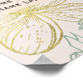 トロピッエレガントク植物性フローラ座席表 ポスター (角)