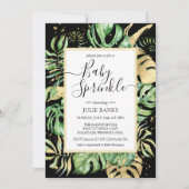 トロピッエレガントク男女兼用ベビー散布 招待状 (正面)