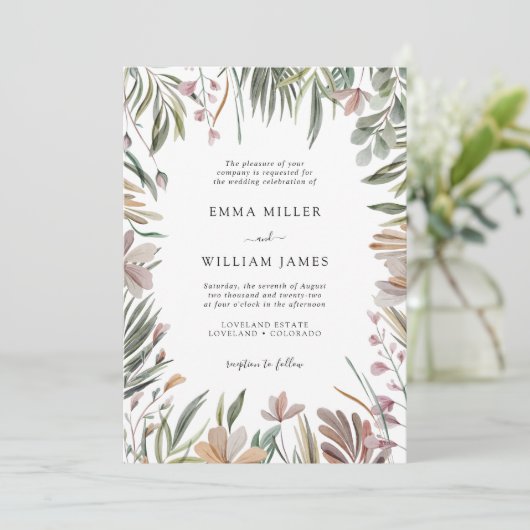 トロピッエレガントク結婚ス 招待状 (スタンド正面)