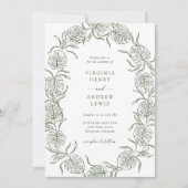 トロピッエレガントク結婚ス 招待状 (正面)