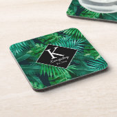 トロピッエレガントク葉の姓 コースター (左側)