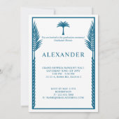 トロピッエレガントク離れ卒業写真 招待状 (裏面)