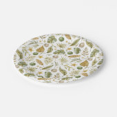 トロピッエレガントク・クリスマス・ウォーター・カラー ペーパープレート (アングル)