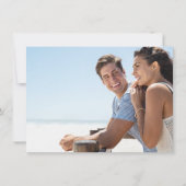 トロピッエレガントク・リーフ・フォト・ウェディング セーブザデート (裏面)