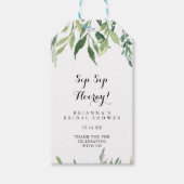 トロピッエレガントクsipホレーブライダルシャワー ギフトタグ (正面)