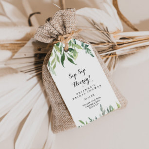 トロピッエレガントクsipホレーブライダルシャワー ギフトタグ