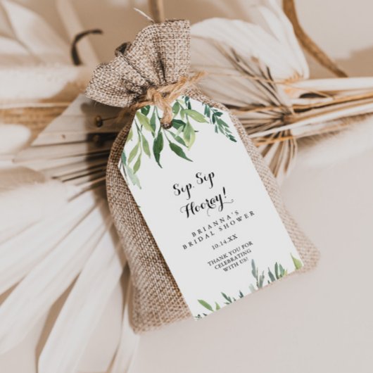 トロピッエレガントクsipホレーブライダルシャワー ギフトタグ