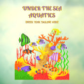 トロピッカスタマイズクフィッシュ水族館ショップラージフロント ウィンドウサイン (シート3)